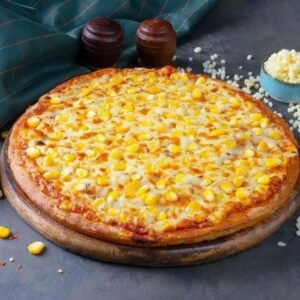 Cheese corn pizza